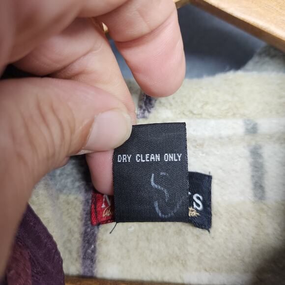 NY News Vest Women Medium Purple Silk Hooded Full Zip Fleece Lined Vtg Y2K - Picture 7 of 10